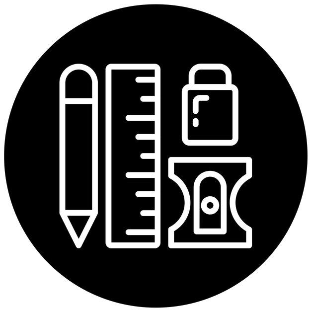 Estilo de icono de papelería de diseño vectorial