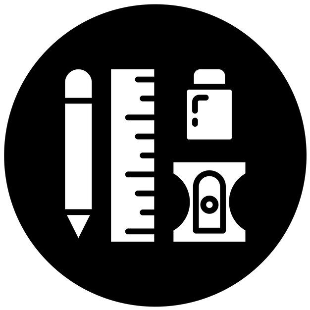 Estilo de icono de papelería de diseño vectorial
