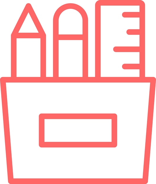 Estilo de icono de papelería de diseño vectorial