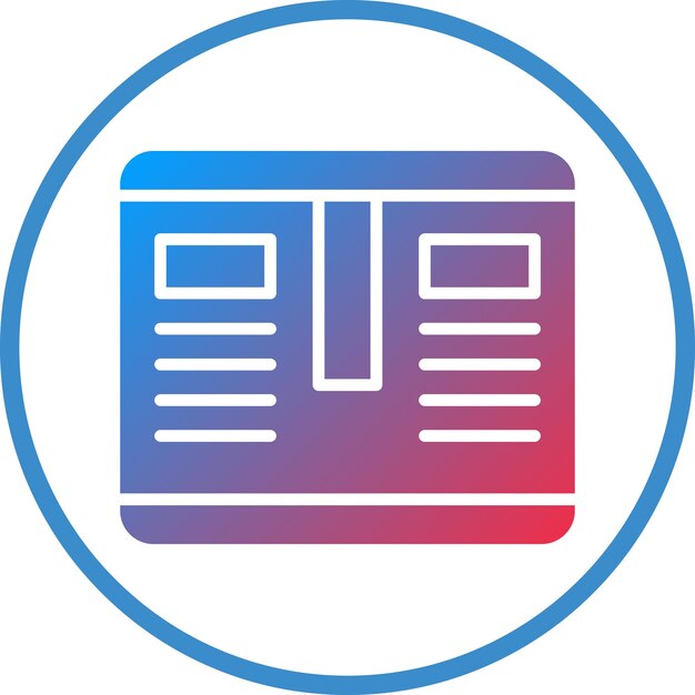 Estilo del icono del paquete de diseño vectorial