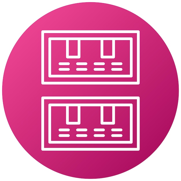 Estilo del icono del paquete de diseño vectorial