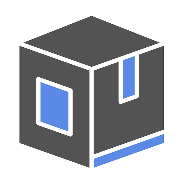Estilo del icono del paquete de diseño vectorial