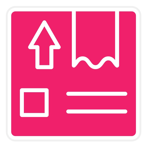 Estilo del icono del paquete de diseño vectorial