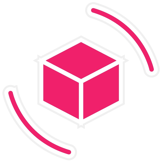 Estilo del icono del paquete de diseño vectorial