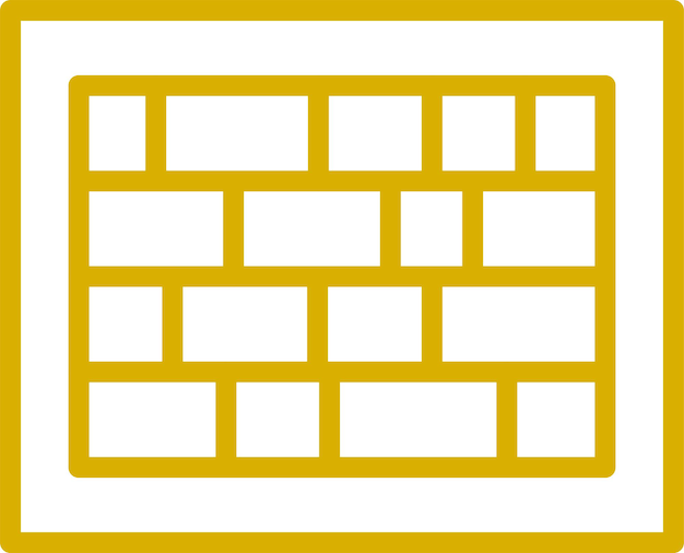 Estilo de icono de pared de diseño vectorial