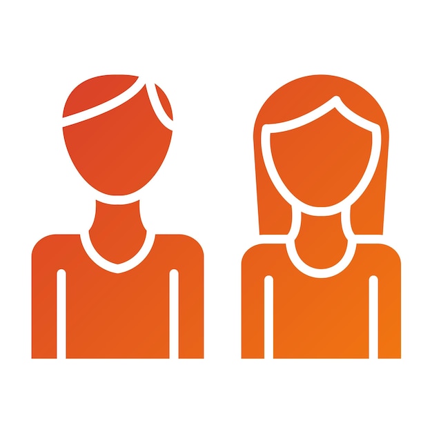 Estilo del icono de la pareja
