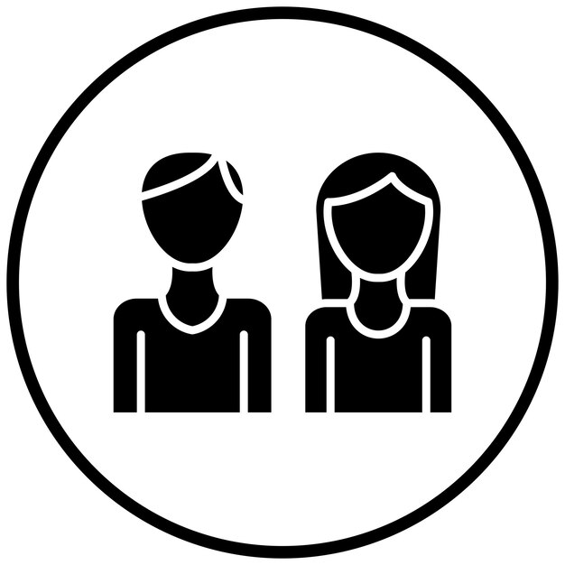 Estilo del icono de la pareja
