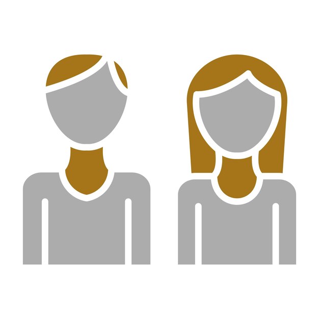 Estilo del icono de la pareja