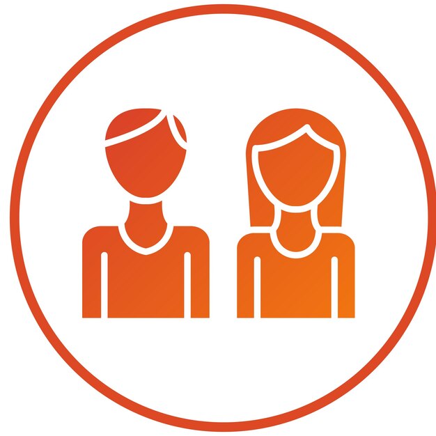 Estilo del icono de la pareja