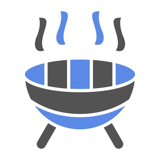 Estilo del icono de la parrilla de barbacoa