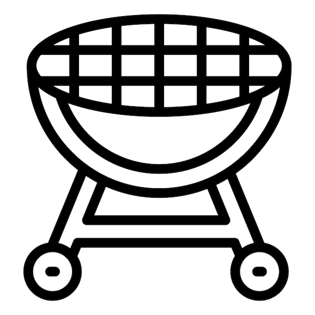 Estilo del icono de la parrilla de diseño vectorial