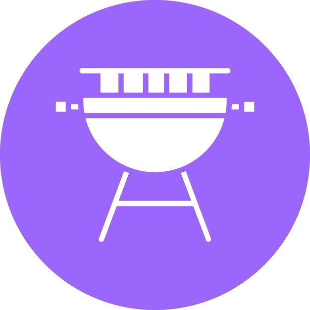 Estilo del icono de la parrilla de diseño vectorial