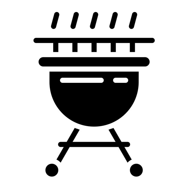Estilo del icono de la parrilla de diseño vectorial