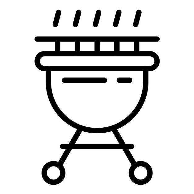 Estilo del icono de la parrilla de diseño vectorial