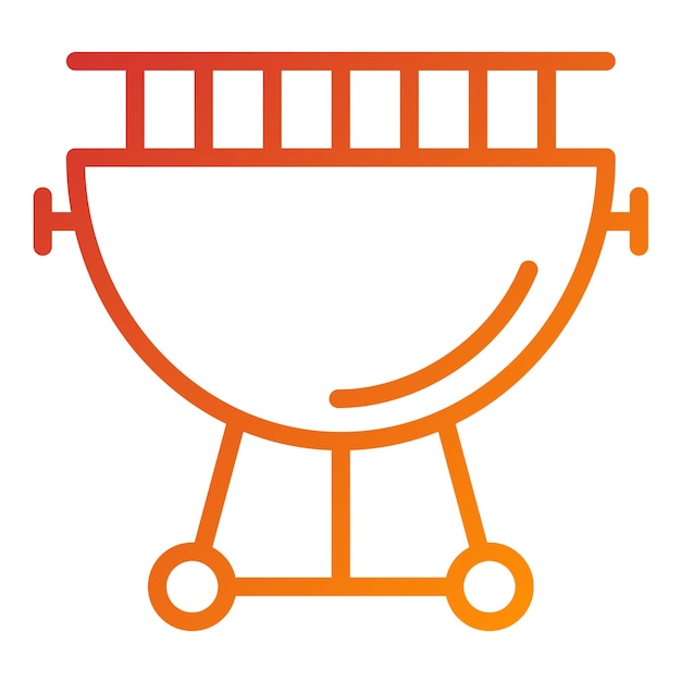 Estilo del icono de la parrilla de diseño vectorial