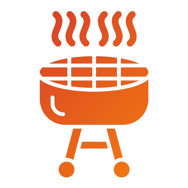 Estilo del icono de la parrilla de diseño vectorial