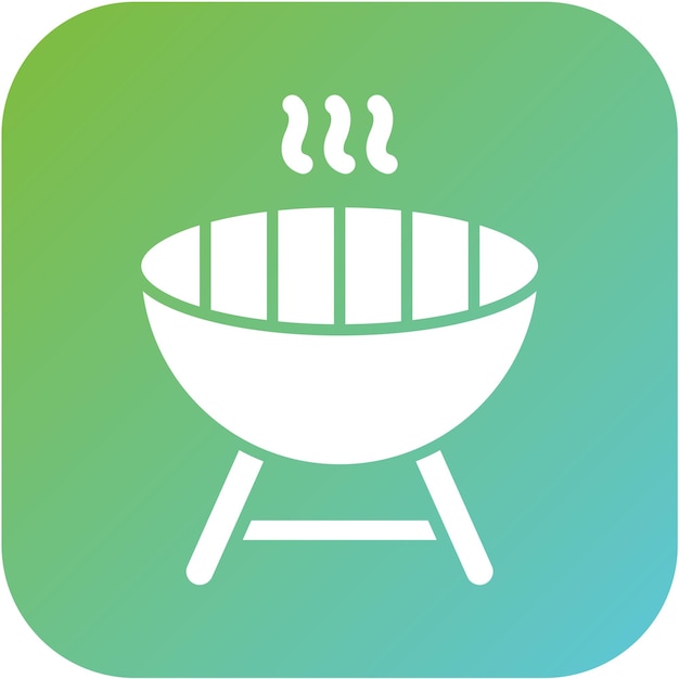 Estilo del icono de la parrilla de diseño vectorial