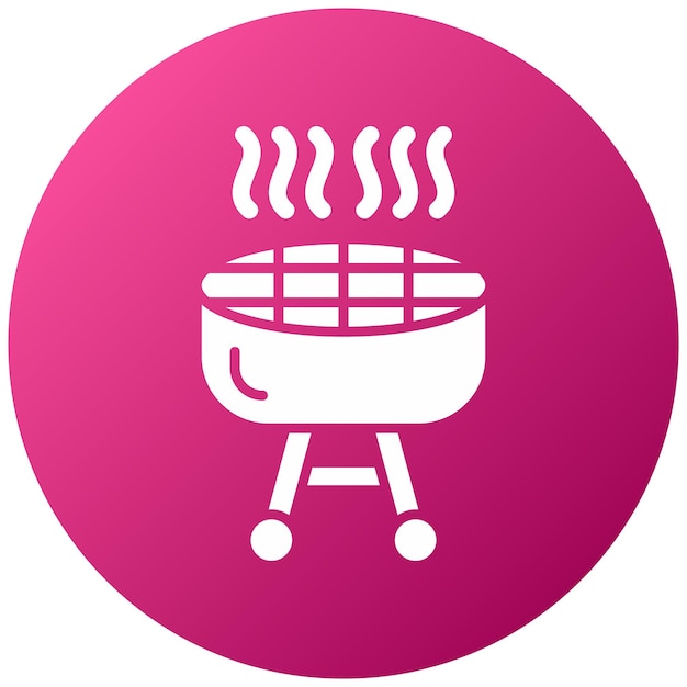Estilo del icono de la parrilla de diseño vectorial