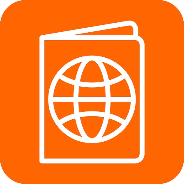 Estilo del icono del pasaporte