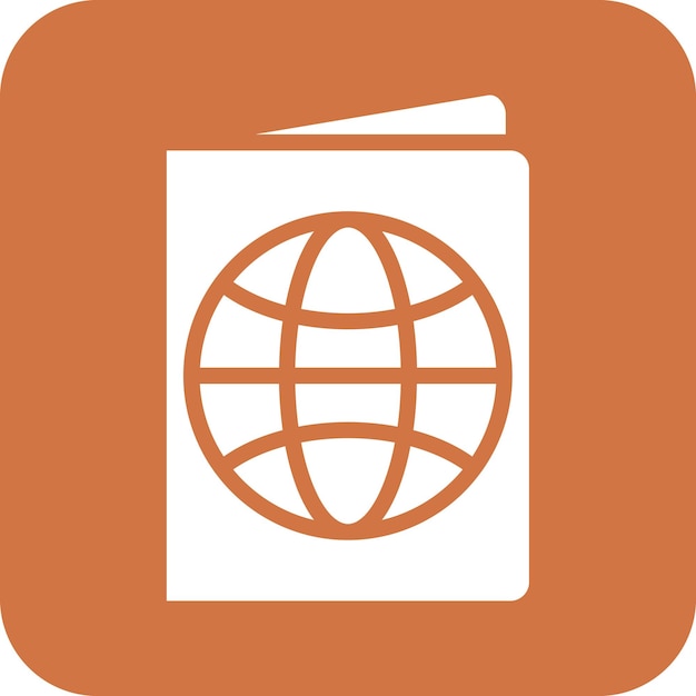 Estilo del icono del pasaporte