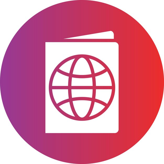 Estilo del icono del pasaporte