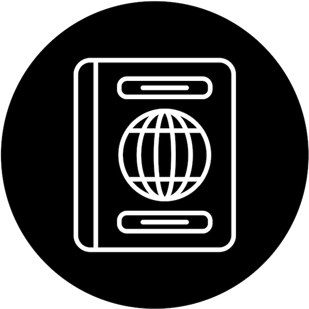 Estilo del icono del pasaporte