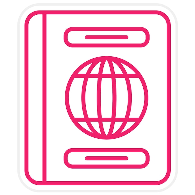 Estilo del icono del pasaporte