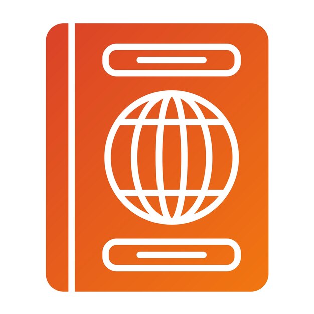 Estilo del icono del pasaporte