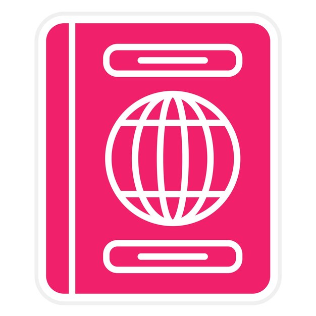 Estilo del icono del pasaporte