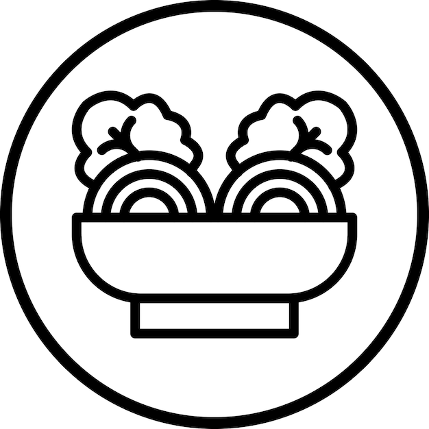 Estilo del icono de la pasta