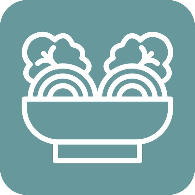 Estilo del icono de la pasta