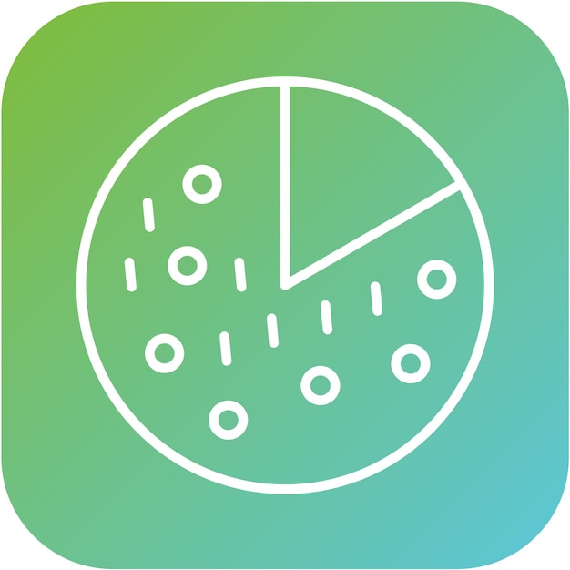 Estilo del icono del pastel de diseño vectorial