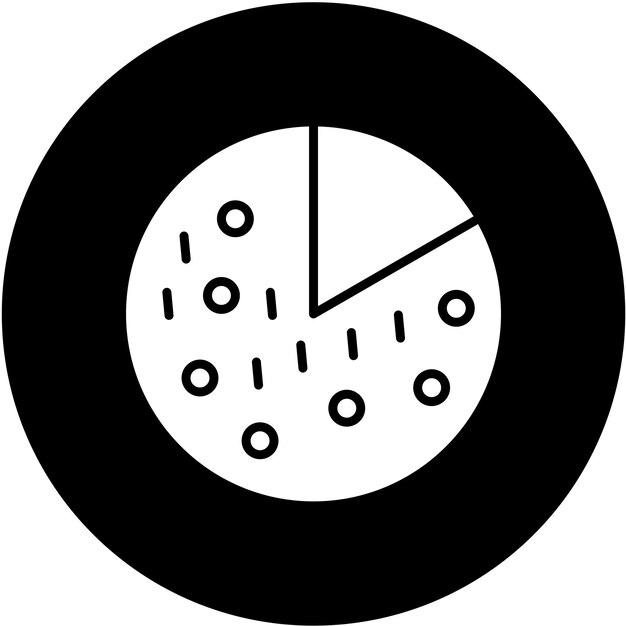 Estilo del icono del pastel de diseño vectorial