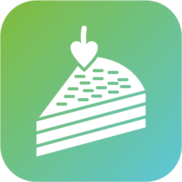 Estilo de icono de pastelería de diseño vectorial