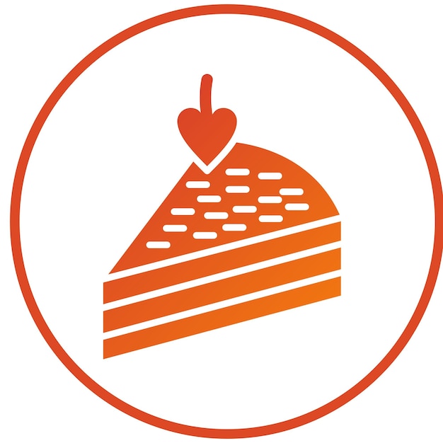 Estilo de icono de pastelería de diseño vectorial