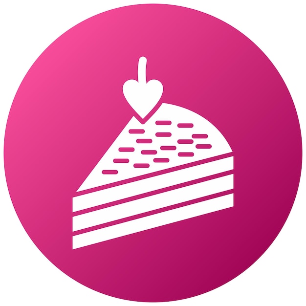 Estilo de icono de pastelería de diseño vectorial