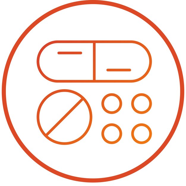 Estilo del icono de las pastillas