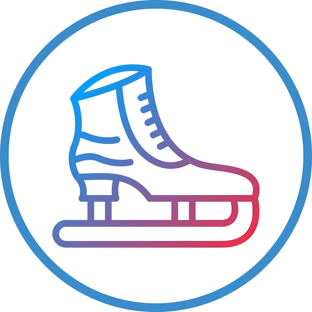 Estilo de icono de patinaje sobre hielo
