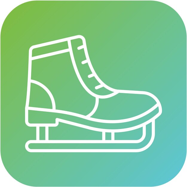 Estilo de icono de patinaje sobre hielo