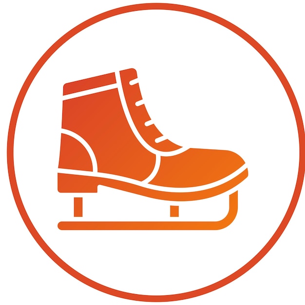 Estilo de icono de patinaje sobre hielo