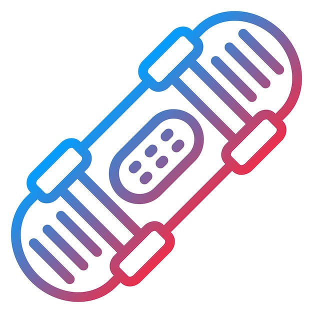 Estilo de icono de patineta de diseño vectorial