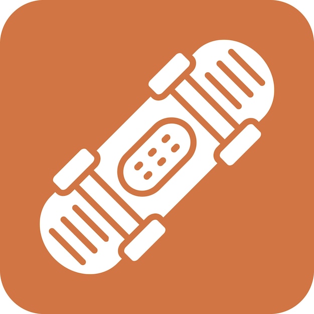 Estilo de icono de patineta de diseño vectorial