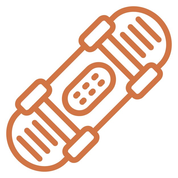 Estilo de icono de patineta de diseño vectorial