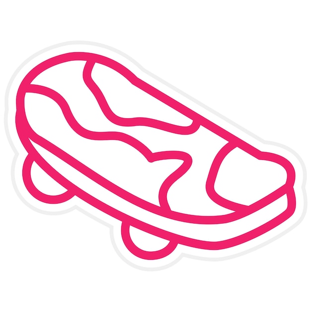 Estilo de icono de patineta de diseño vectorial
