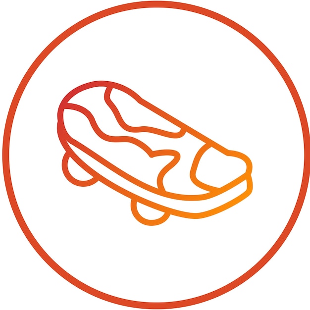 Estilo de icono de patineta de diseño vectorial