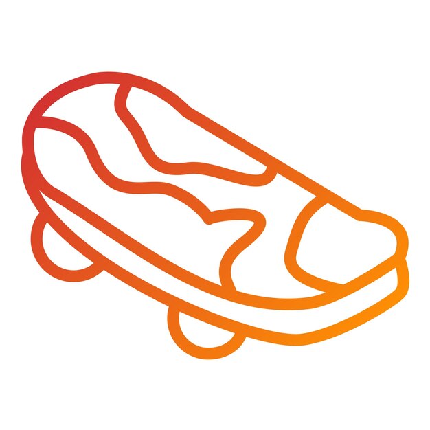 Estilo de icono de patineta de diseño vectorial