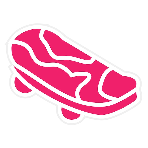 Estilo de icono de patineta de diseño vectorial