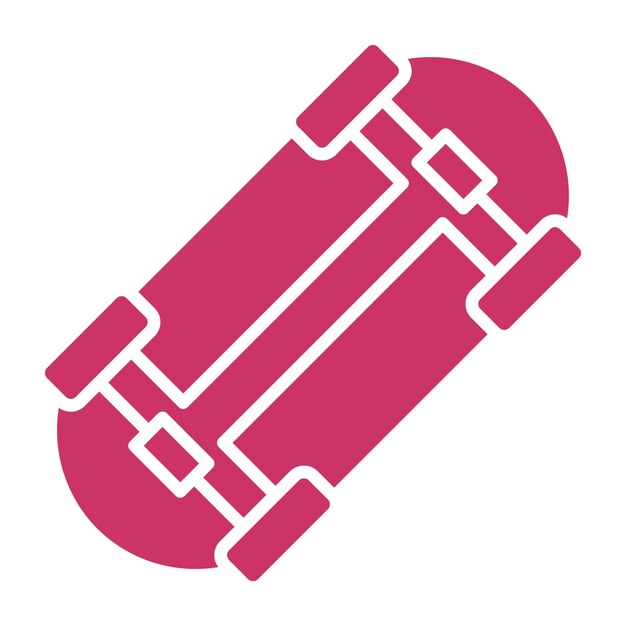 Estilo de icono de patineta de diseño vectorial