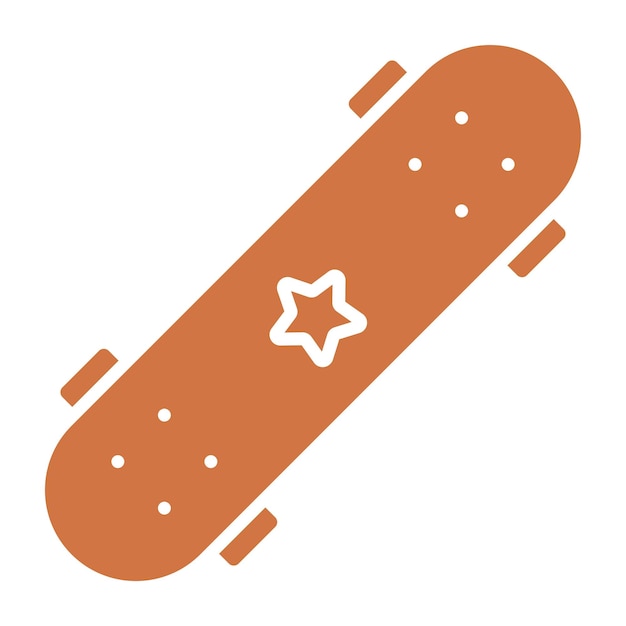 Estilo de icono de patineta de diseño vectorial