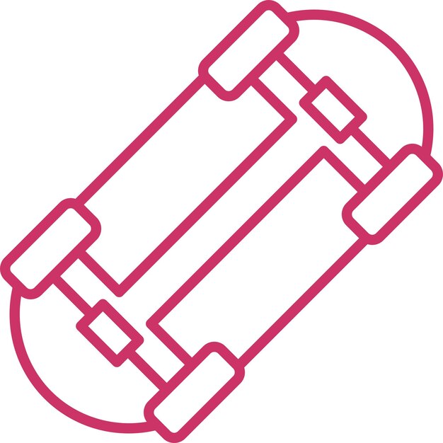 Estilo de icono de patineta de diseño vectorial
